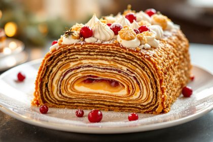 Bûche Millefeuille Noël