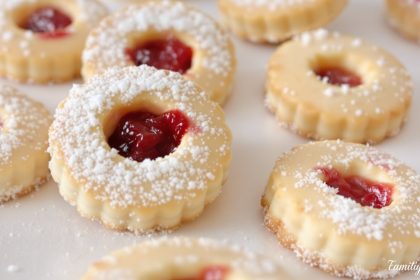 Biscuits sablés fourrés
