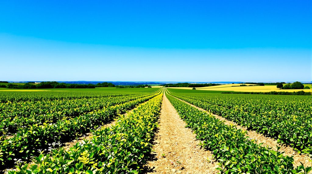 Champs de chou-fleur en Bretagne