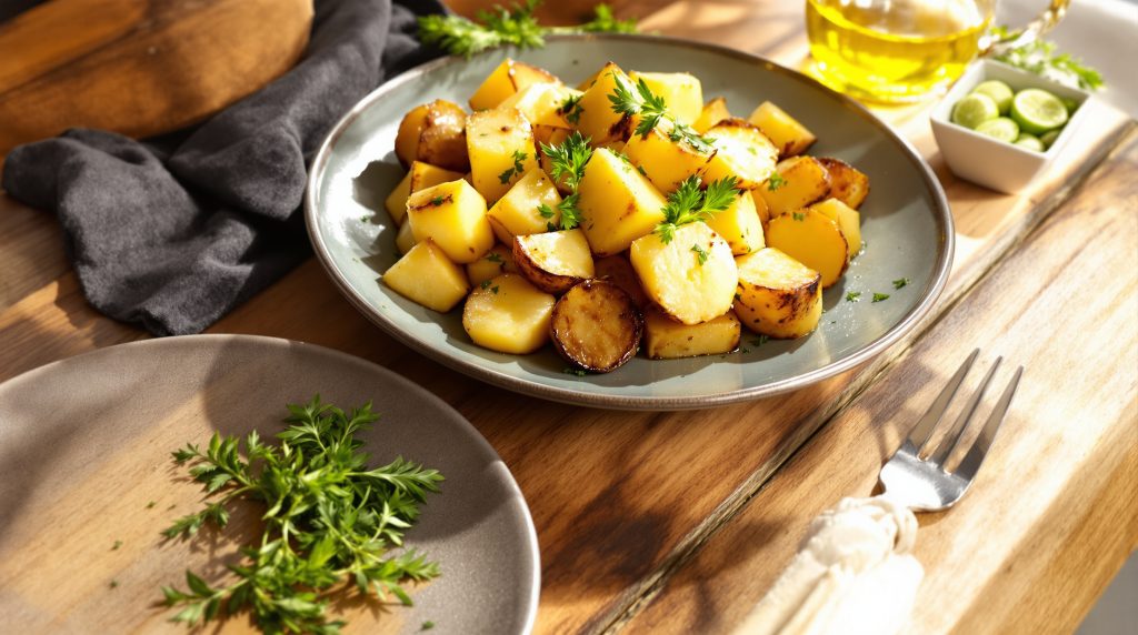 patates_douces_rôties_table