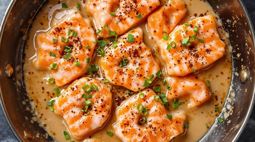 Poêle de saumon au curry