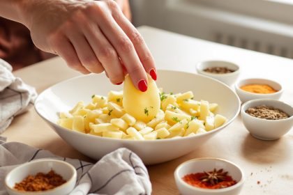 frites_patate_douce_assiette_blanc_épices