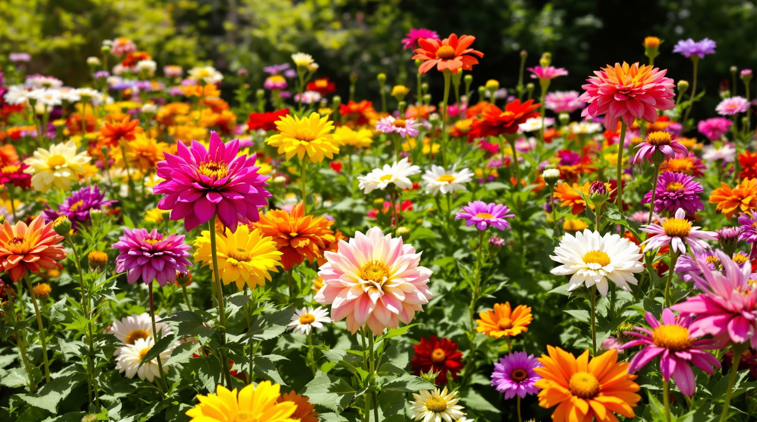 Massif floral estival