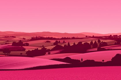 Paysage Piémont italien