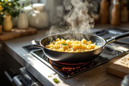 Poêlée de spätzle au fromage fondu