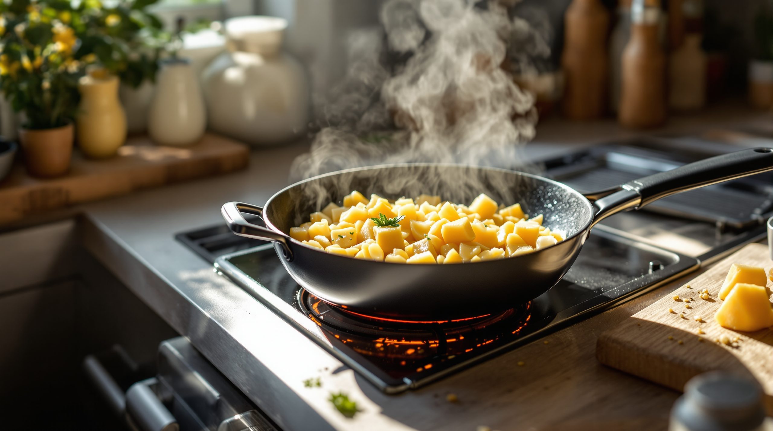 Poêlée de spätzle au fromage fondu