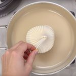 préparation crème vanille.