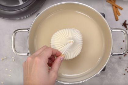 préparation crème vanille.