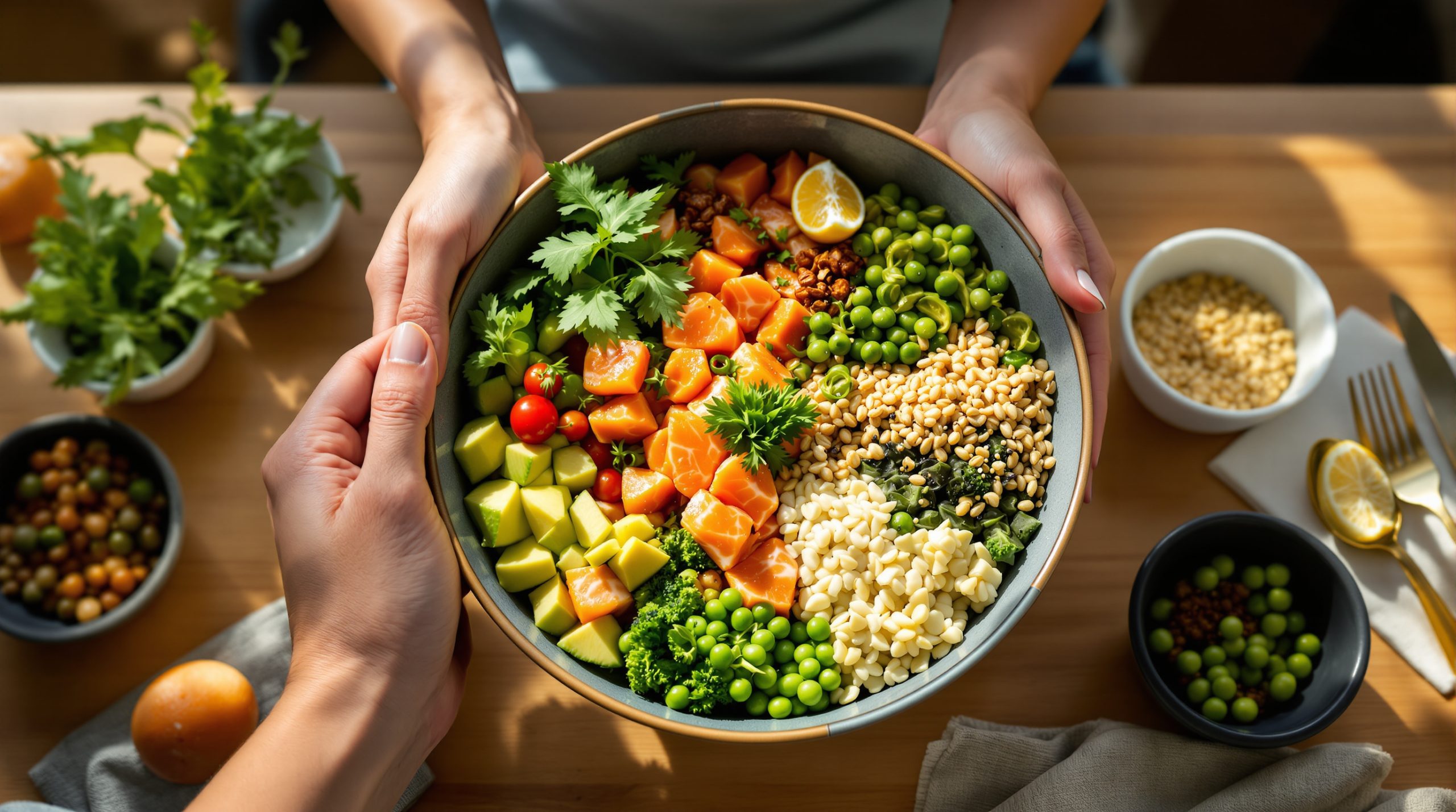 Assemblage Poke Bowl Coloré