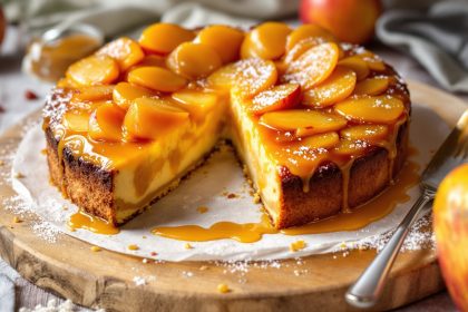Gâteau pommes caramel