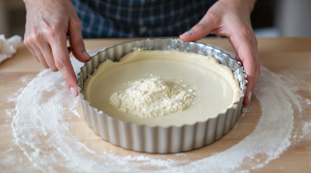Préparation Tarte Rhubarbe