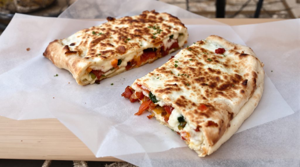 Calzone napolitain coupé