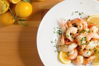 crevettes-four-romarin
