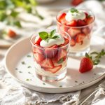 Dessert Fraises Verveine Printanier