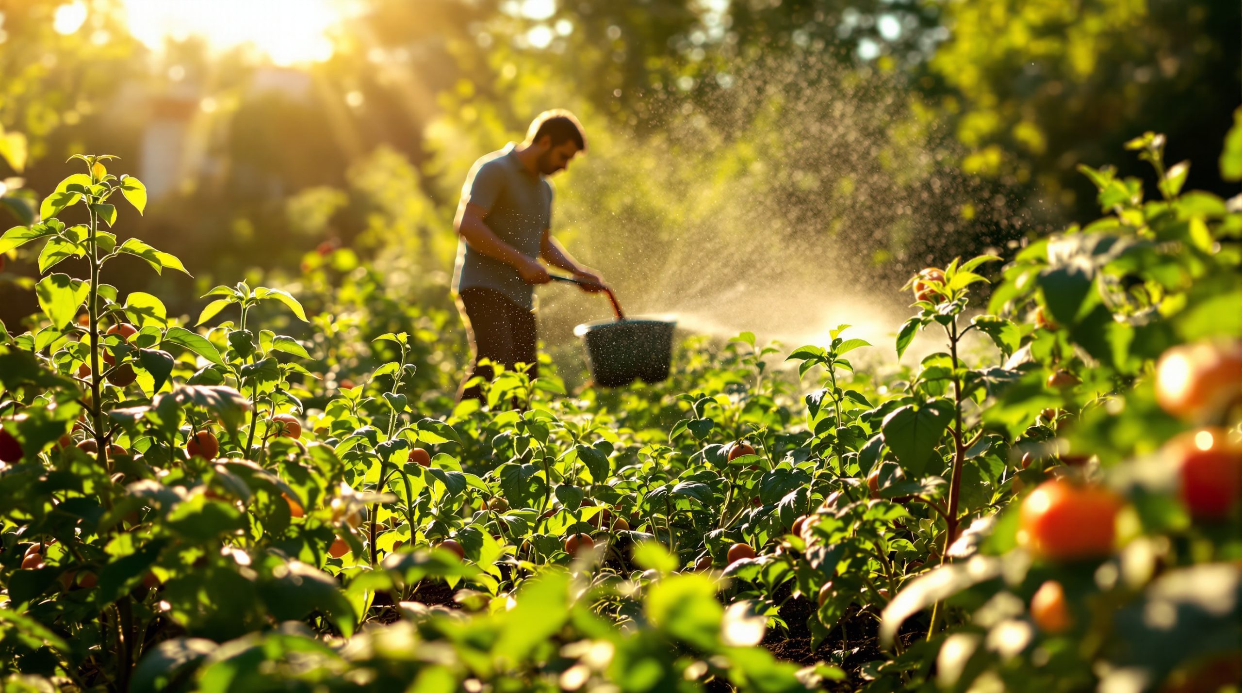 Jardinier avec Arrosoir