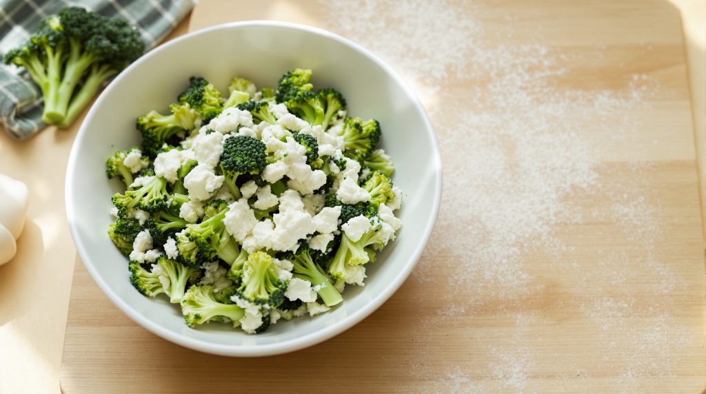 préparation-galettes-brocoli