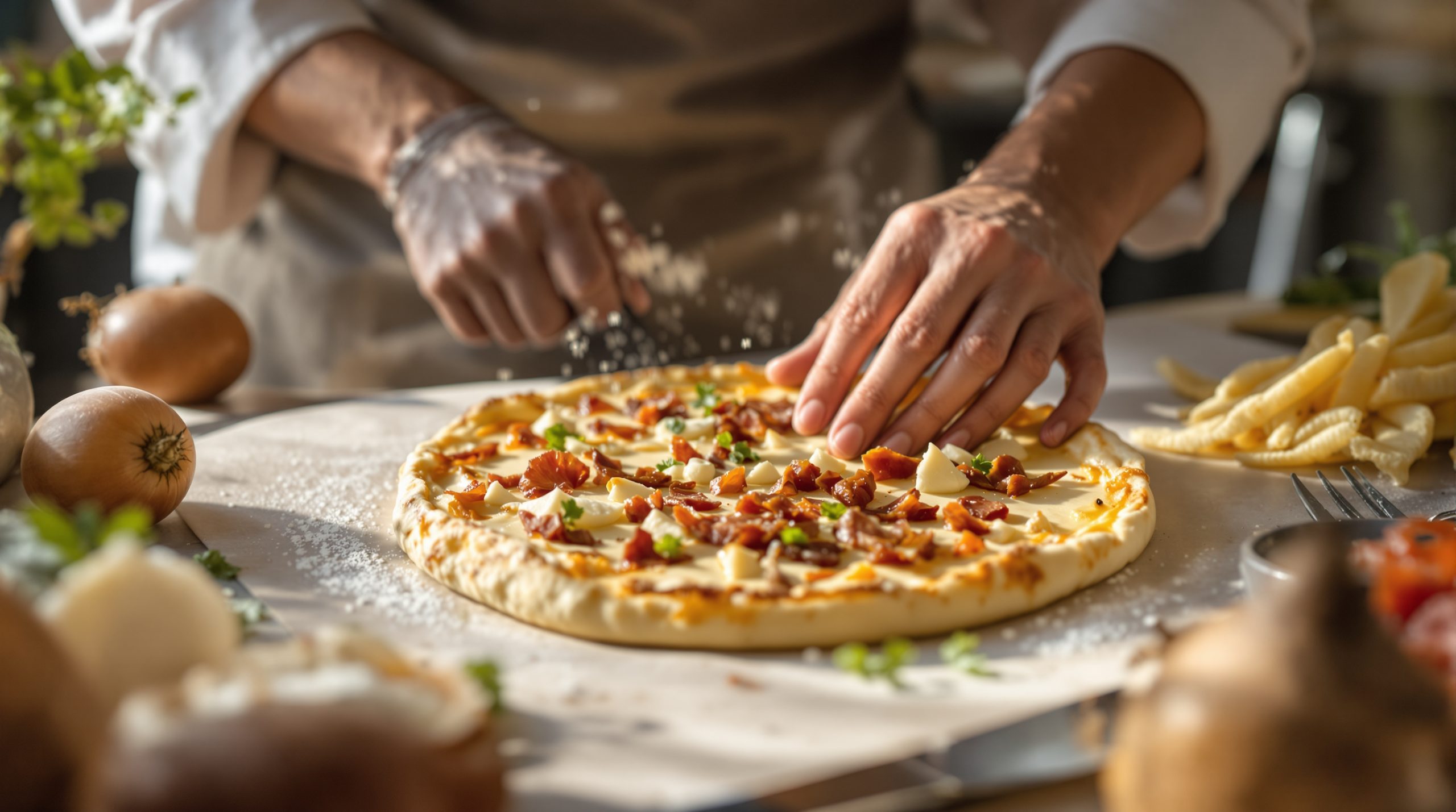 preparation_tarte_flambée_alsacienne_bogota