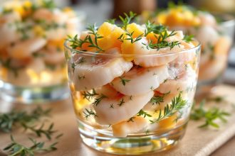 Verrine de saumon en gelée