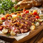 Assiette de viande des Grisons et radis