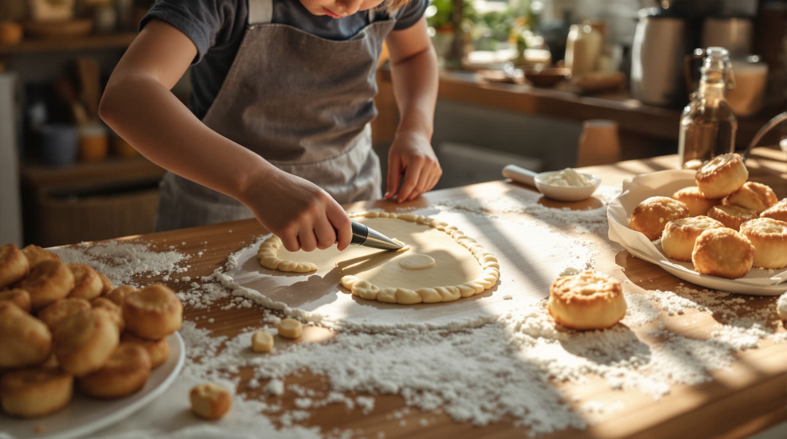 Pâtisserie en famille