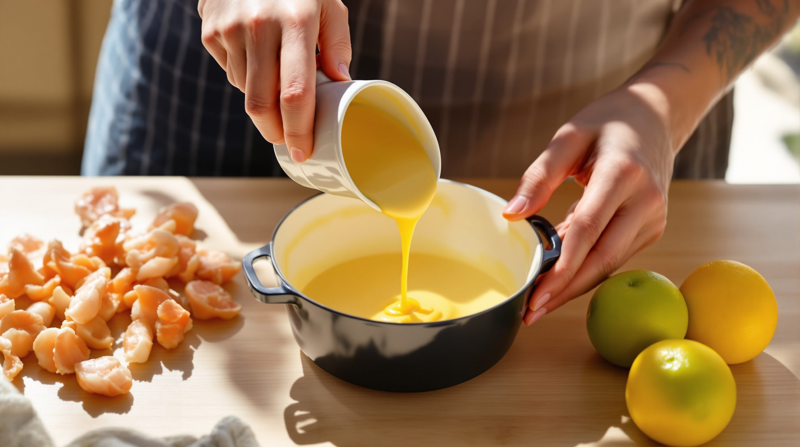 Préparation de crème glacée à la mangue