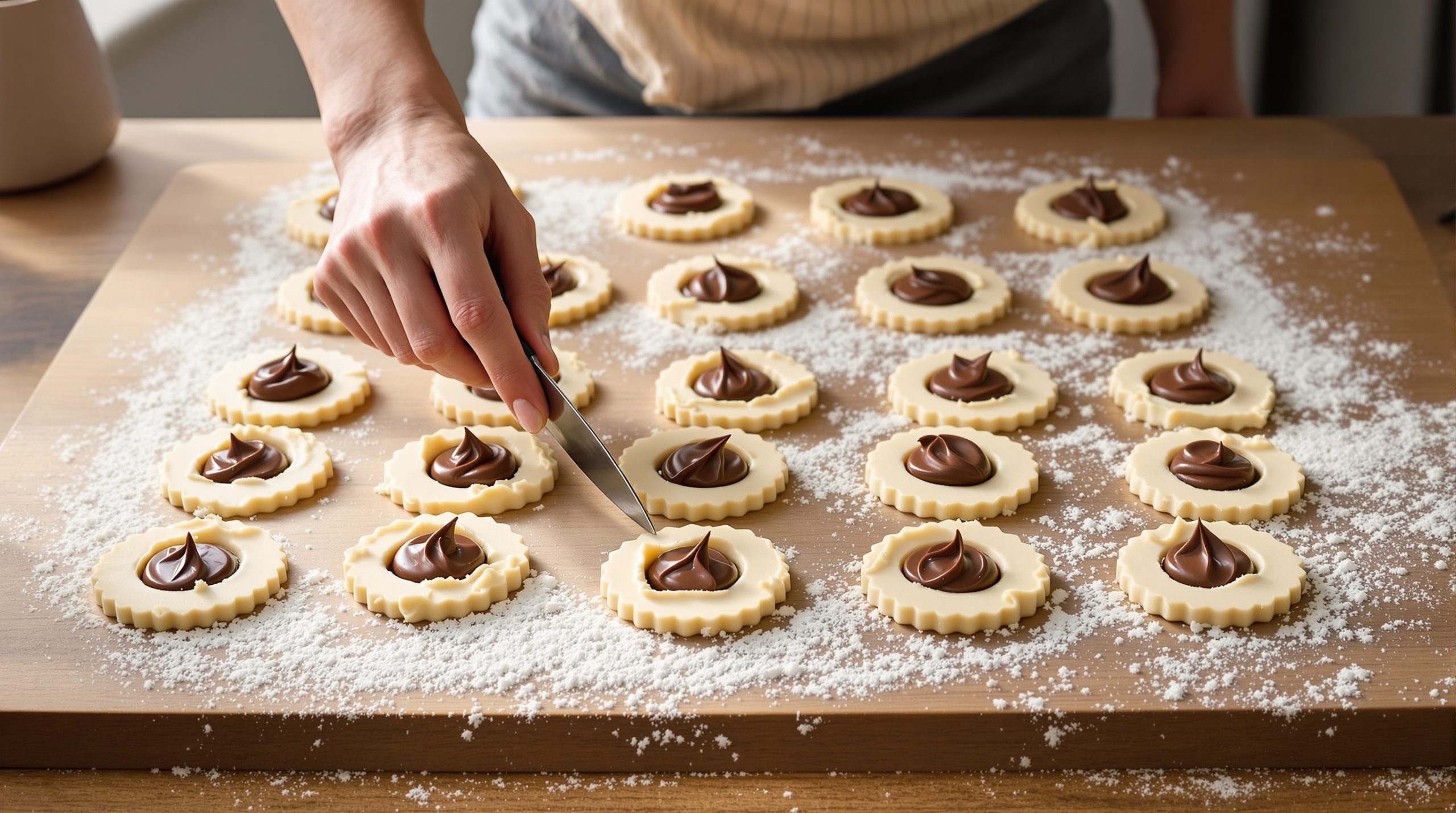 Préparation des friandises chocolatées