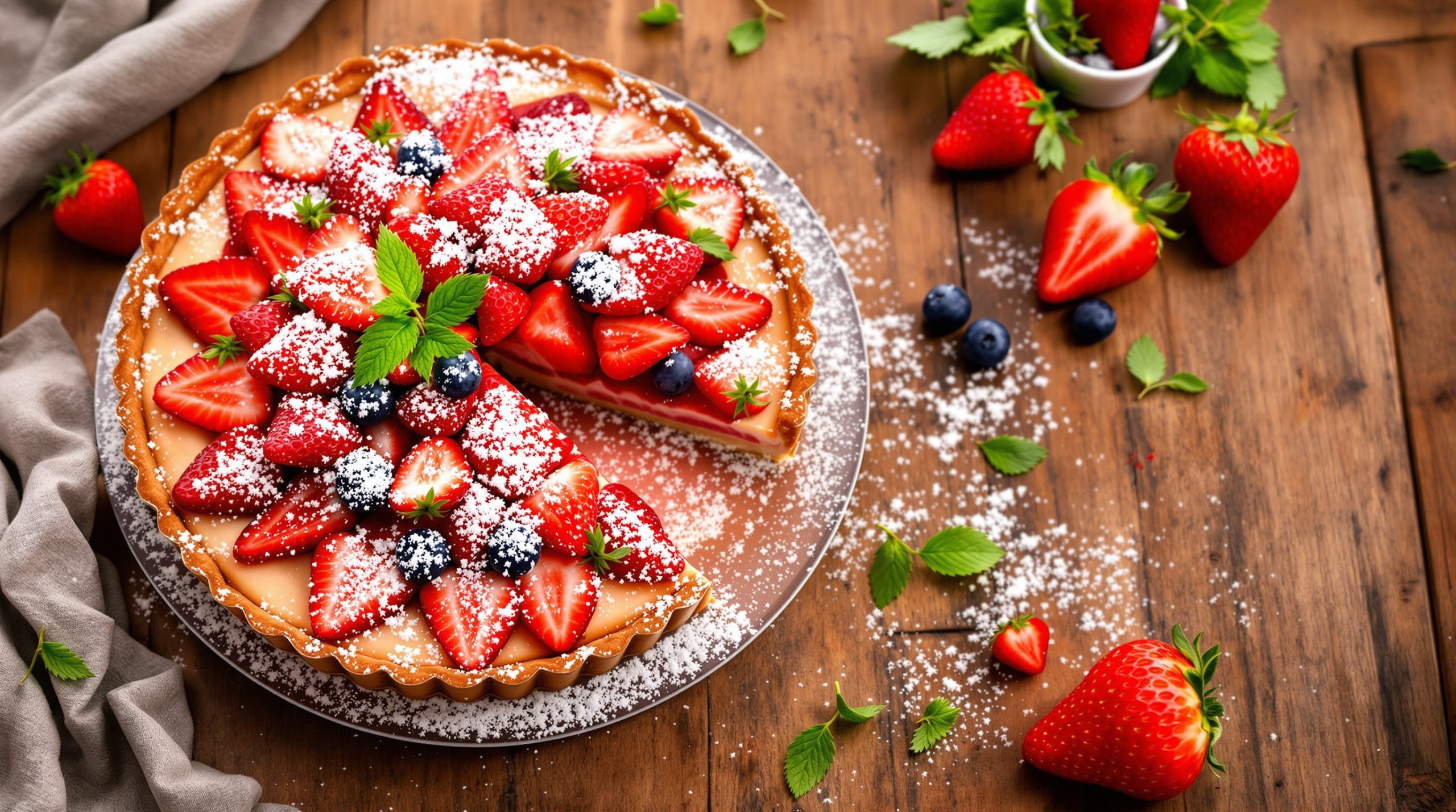 tarte_fraises_sucree