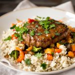 Assiette steak japonais et riz