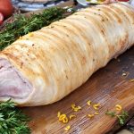 Porchetta sur marché méditerranéen