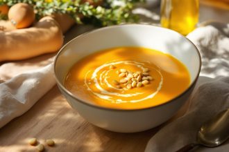 Potage courge et épices