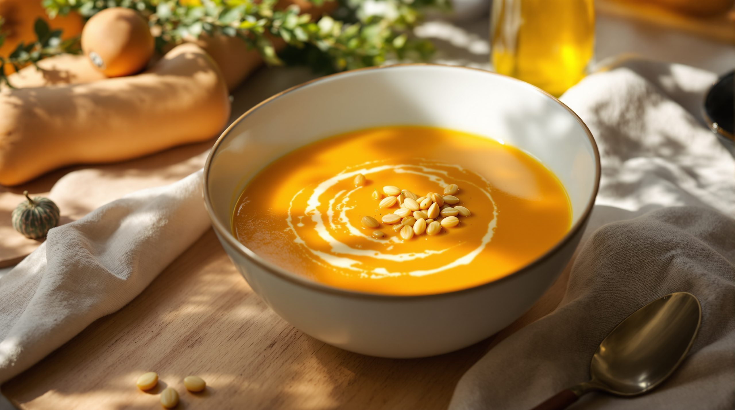 Potage courge et épices