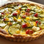 Tarte aux courgettes et fromage bleu