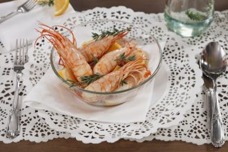 Verrine de Crevettes au Rétro-Chic