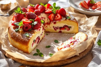 gateau_roulé_fraises
