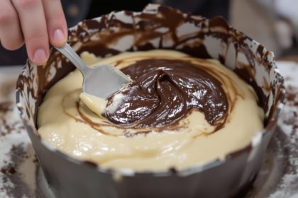 Préparation du Gâteau Marbré