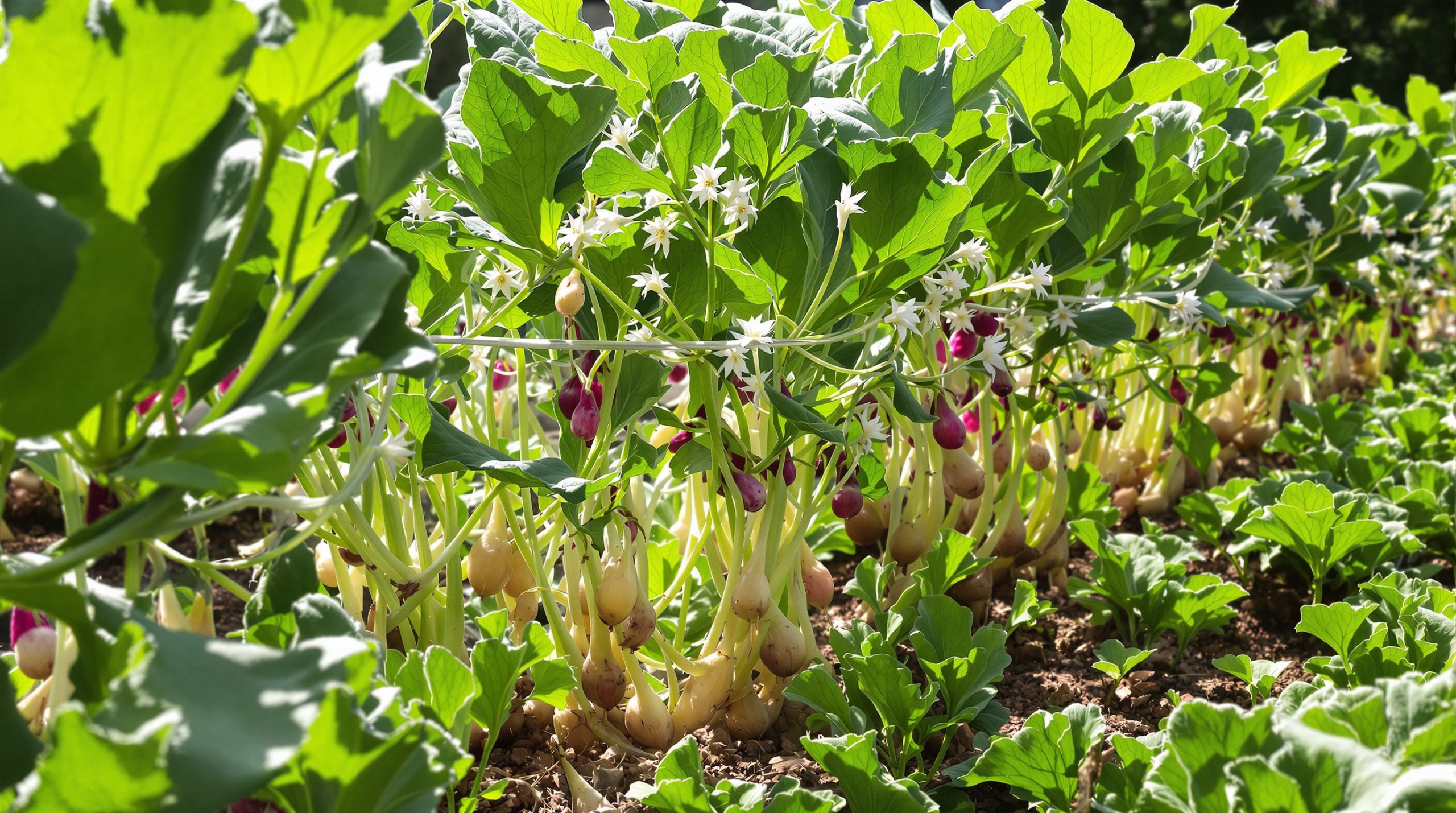 Radis en montaison florale pour semences