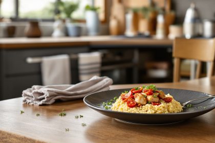 Risotto_Lumineux_Poulet_Chorizo_Poivrons