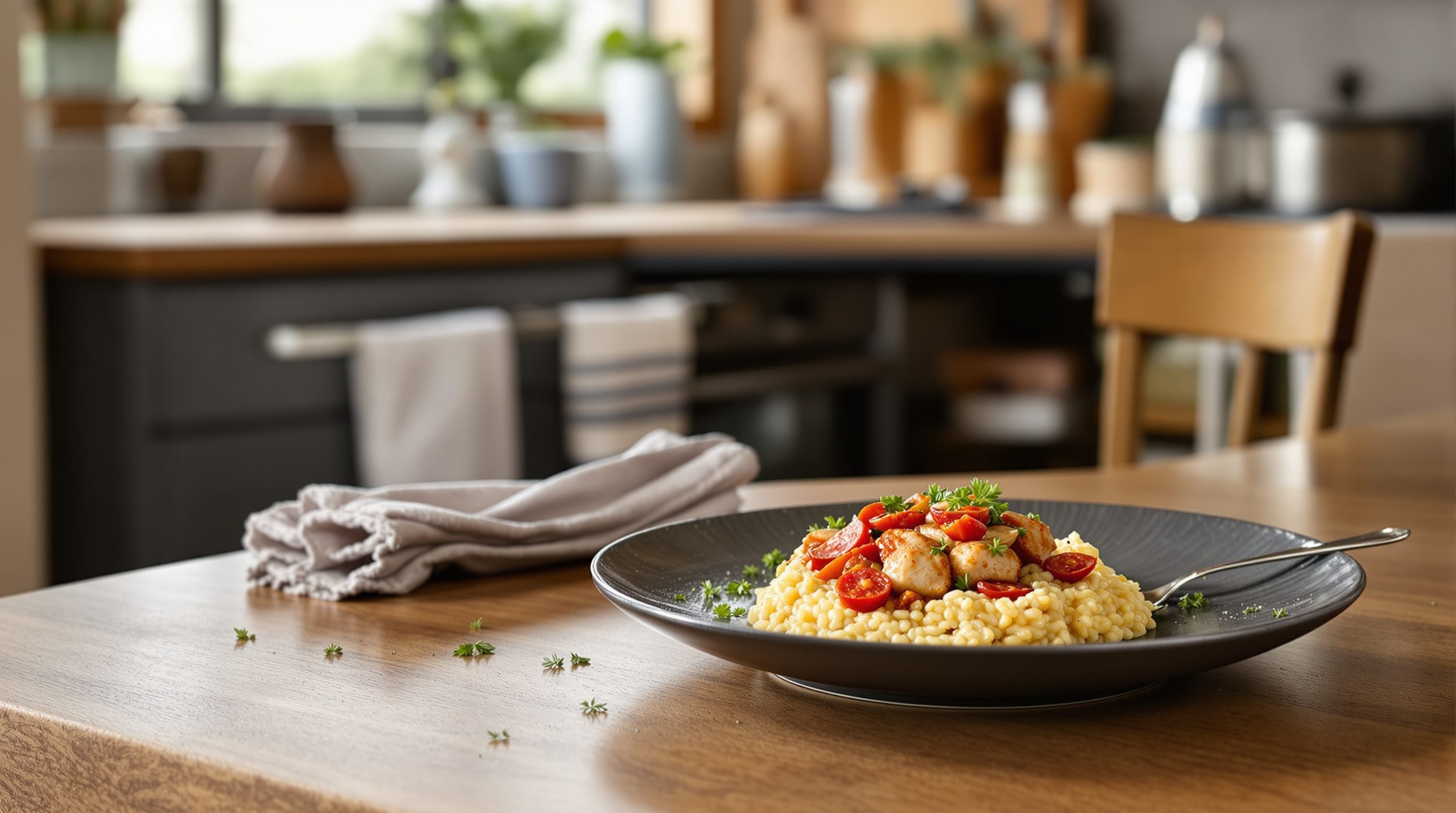 Risotto_Lumineux_Poulet_Chorizo_Poivrons