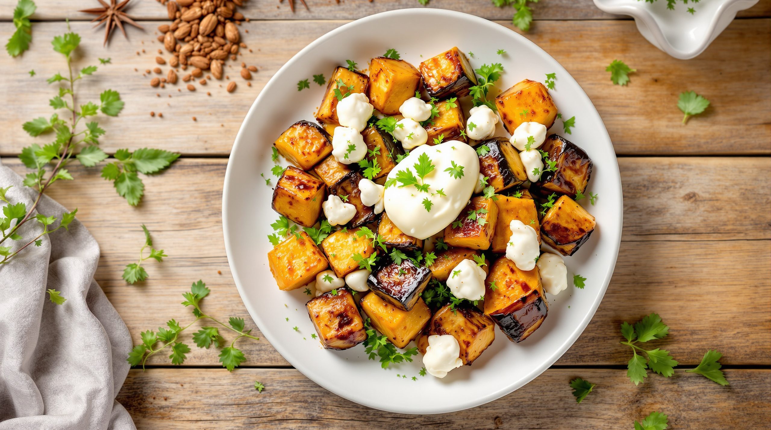 Salade_aubergine_burrata