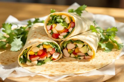 wraps-poulet-fromage-tortillas
