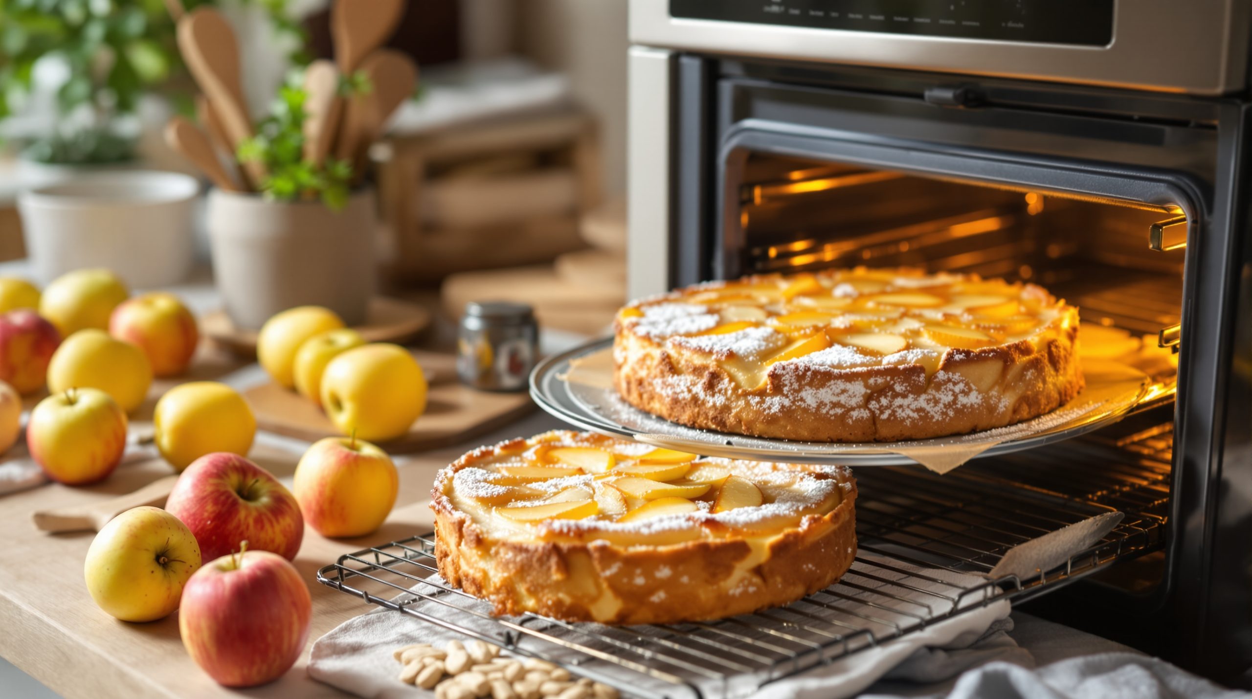 Cuisine_gâteau_aux_pommes_sortant_four