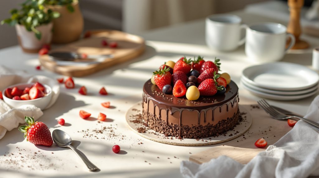 gâteau_chocolat_pâques_décoration