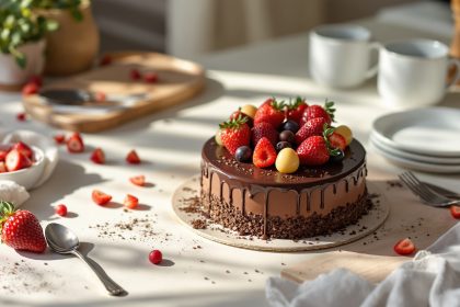 gâteau_chocolat_pâques_décoration