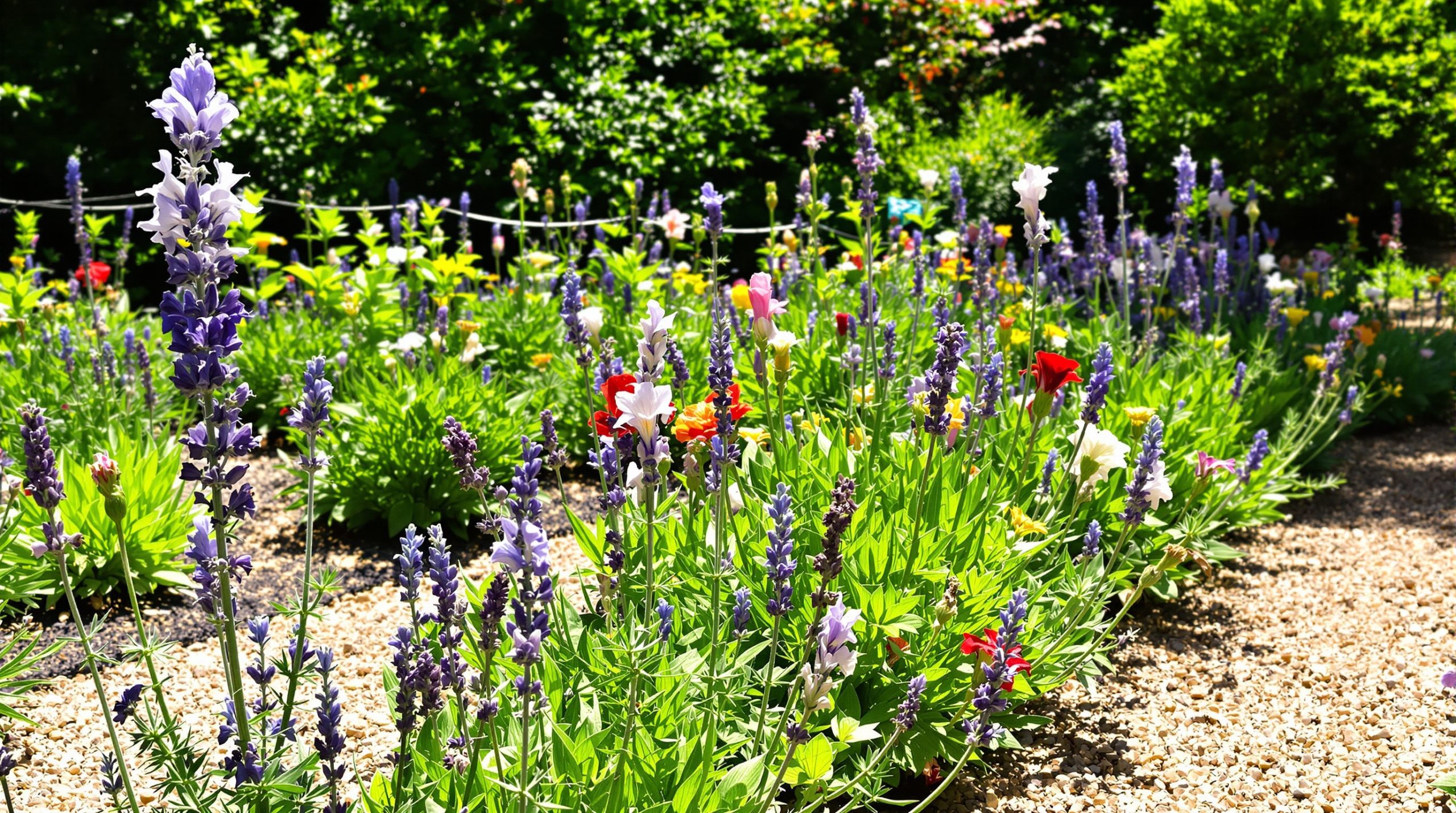 jardin-fraisiers-paillage-abeilles