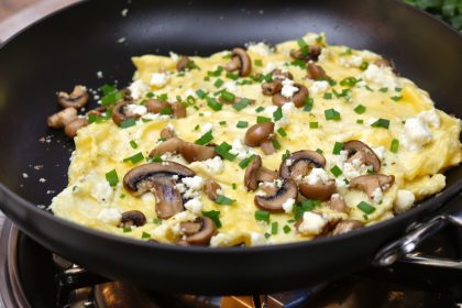 omelette-champignons-cuisson