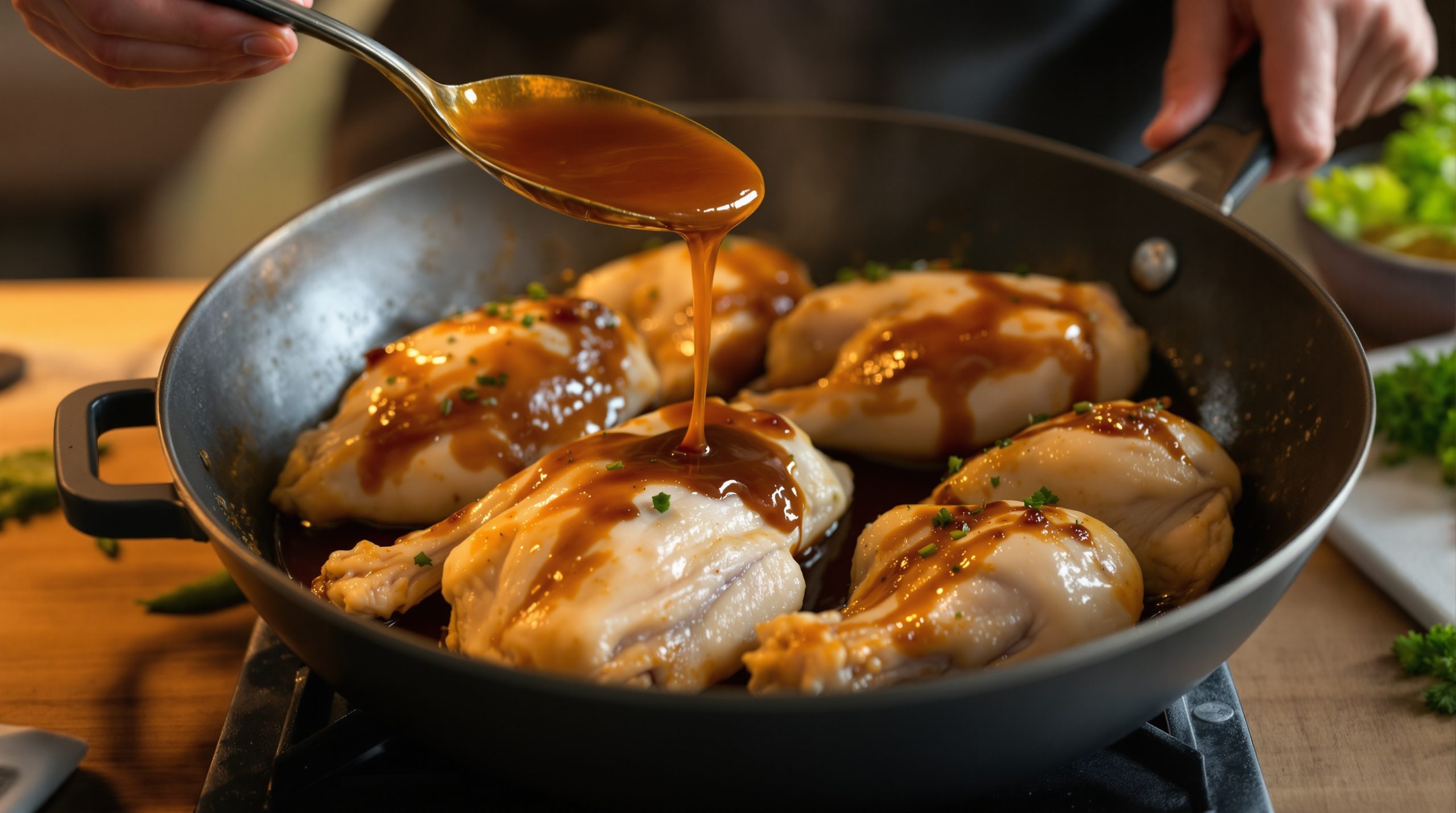 Poulet_Glaçage_Miel_Soja