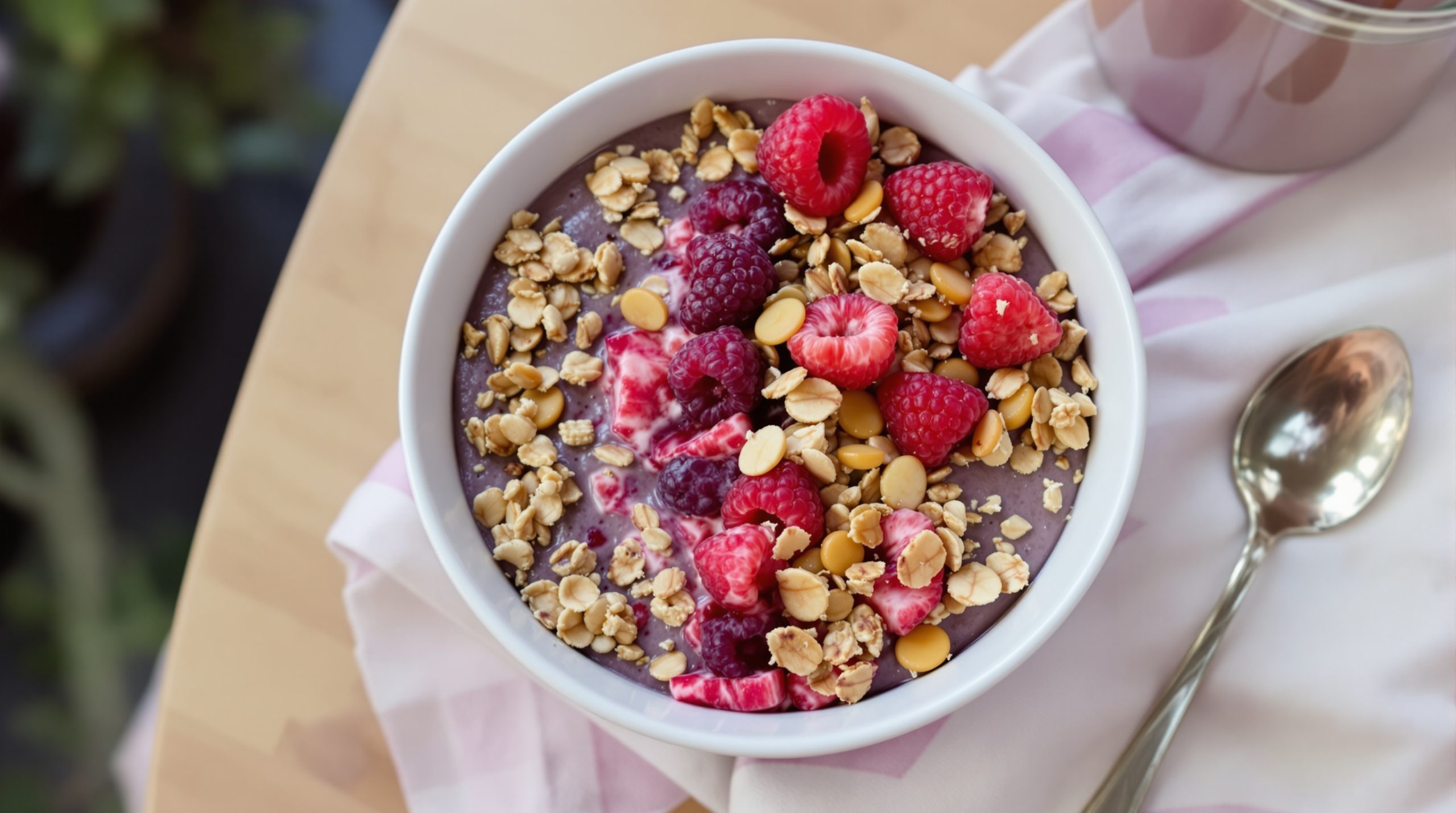 pudding_chia_compotée_framboise_granola