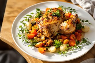 Volaille_Rôtie_Estragon_Repas_Familial