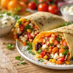 wrap-frais-dejeuner-table